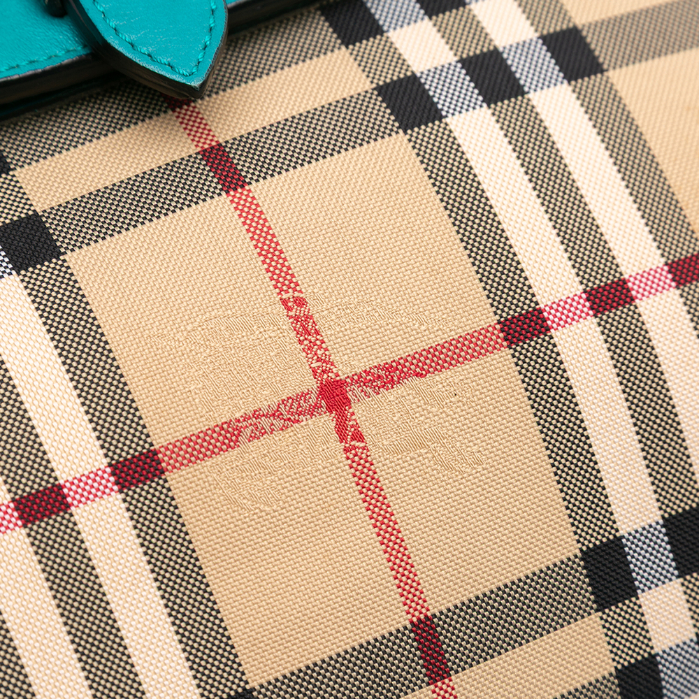 Pre-Loved Burberry Haymarket Check Coated Canvas Leah Crossbody - Picture 7 of 10